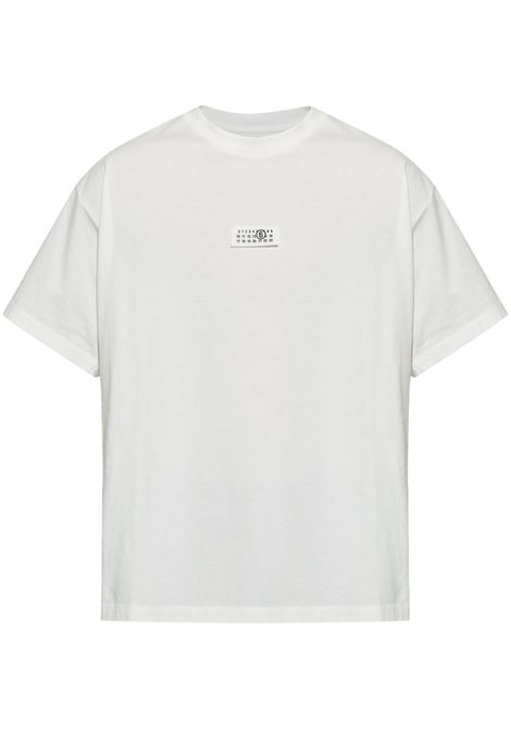 t-shirt con toppa uomo bianca MM6 MAISON MARGIELA | SH0GC0033 S24312101